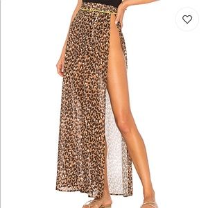 Lovers and Friends The Rocha Skirt In Leopard